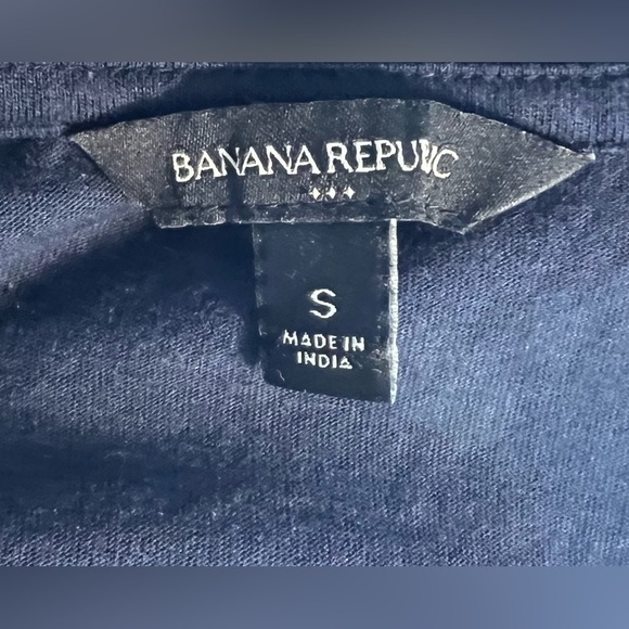 Banana Republic Knit Eyelet Top Navy Size Small - Picture 4 of 5